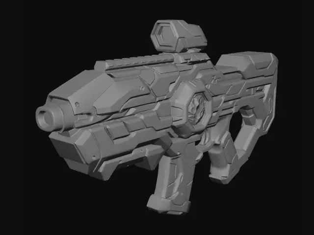 3D model for Blue Hex Cannon