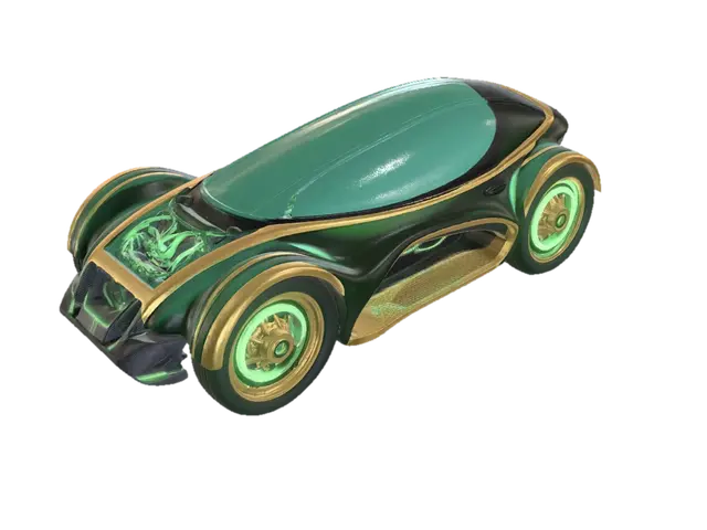 Crystal Velocity Concept Car 3D model, vytvořený pomocí AI