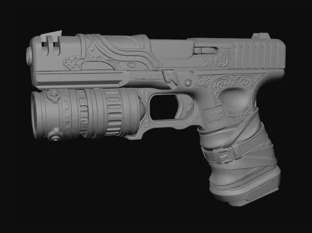 3D model for Runic Engraved Pistol