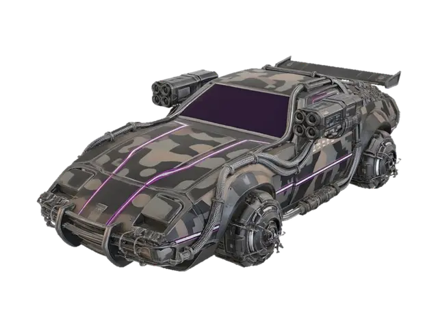 Stealth Rocket Racer 3D model, vytvořený pomocí AI