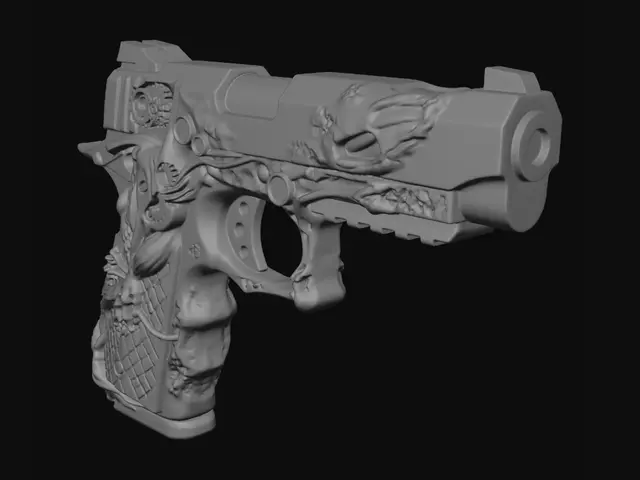3D model for Biomechanical War Pistol