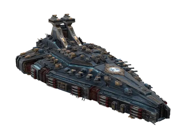 Azure Dreadnought - Naval 3D model, vytvořený pomocí AI