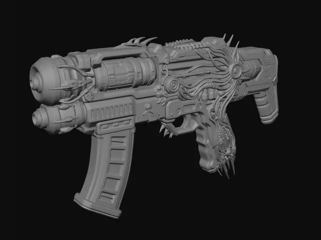 3D model for Infernal Circuit Rifle