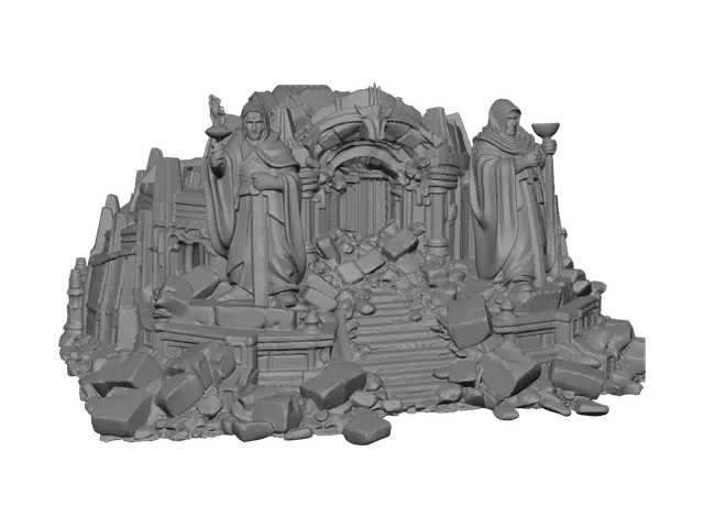 3D model for Gate of the Twin Sentinels X