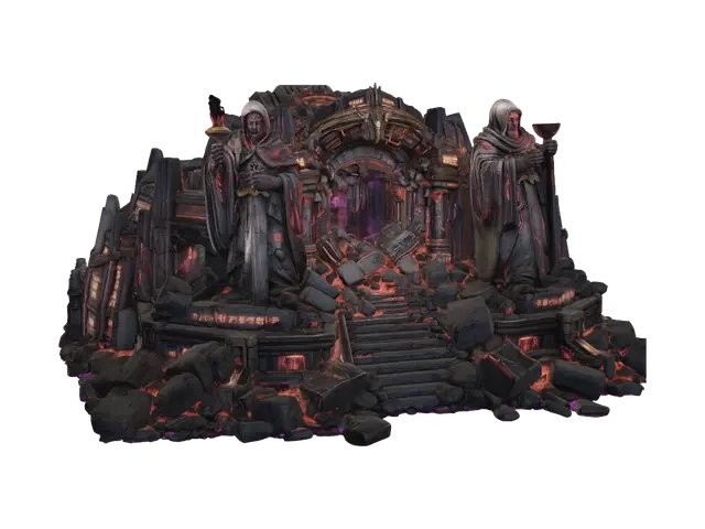 3D model for Gate of the Twin Sentinels X