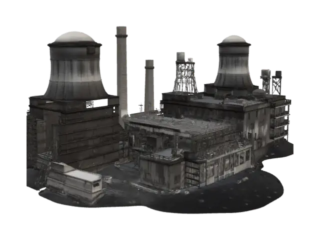 Modèle 3D Abandoned Power Plant - Desolate, généré par IA
