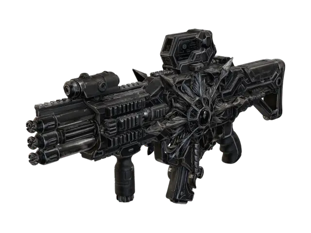Verdant Lattice Railgun 3D model, vytvořený pomocí AI
