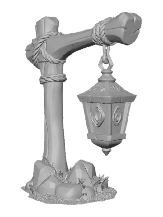 3D model for Lantern Post X-606