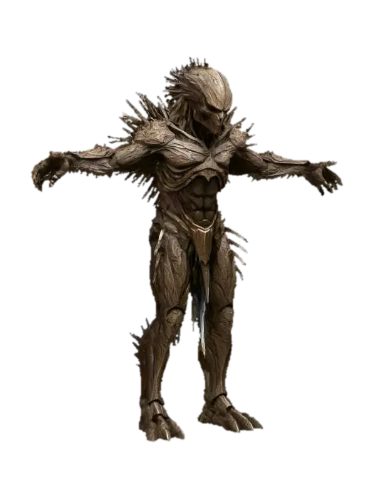 Spiked D3m0nic Warrior, #Halloween2025# - Warriors 3D model, vytvořený pomocí AI