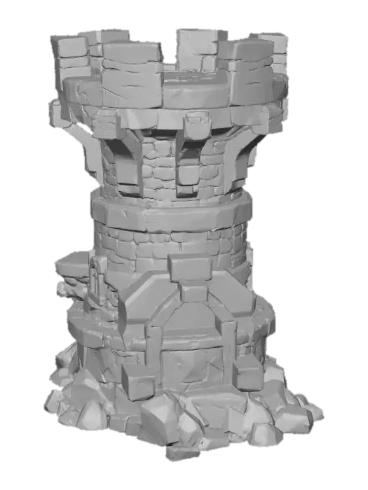 3D model for Stone Sentinel Tower X-KARAMA