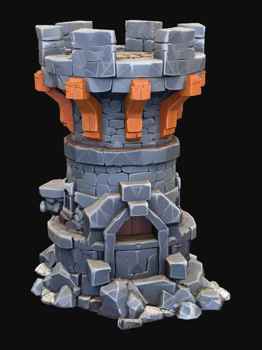 3D model for Stone Sentinel Tower X-KARAMA