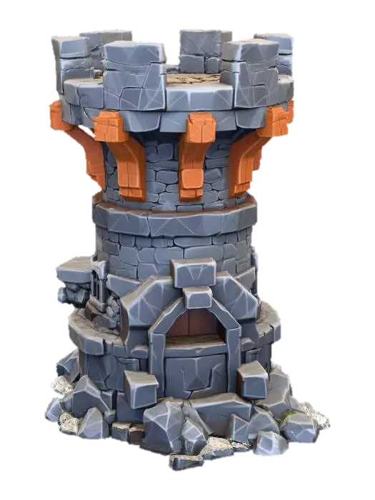 3D model for Stone Sentinel Tower X-KARAMA
