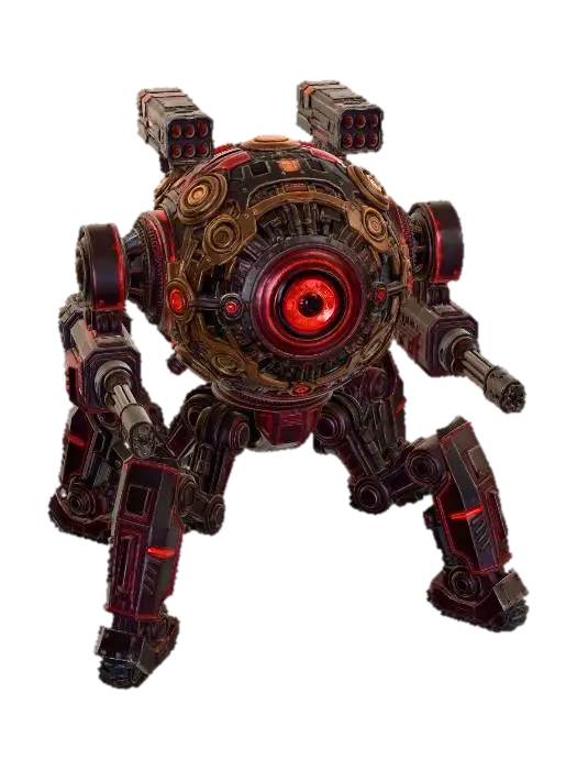 Crimson Eye Juggernaut のAI生成3Dモデル