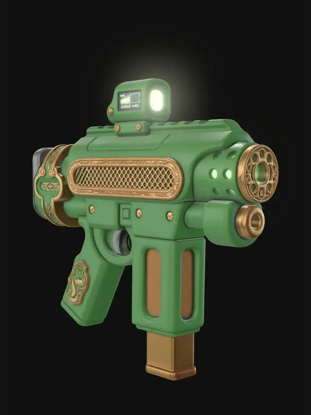 3D model for Emerald Dragon Cannon