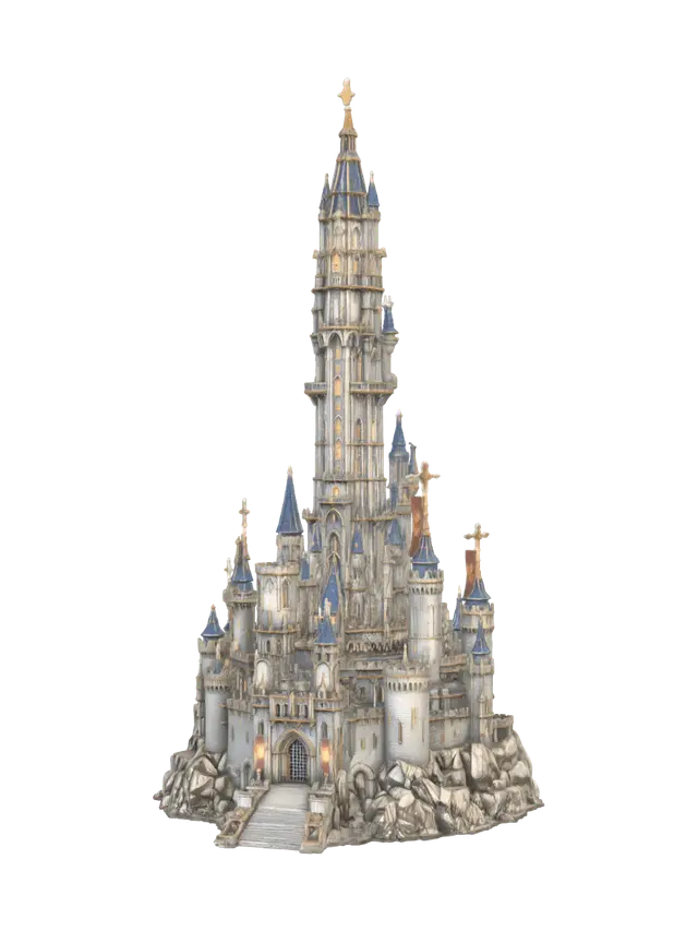 dome - Fantasyworld 3D model, vytvořený pomocí AI