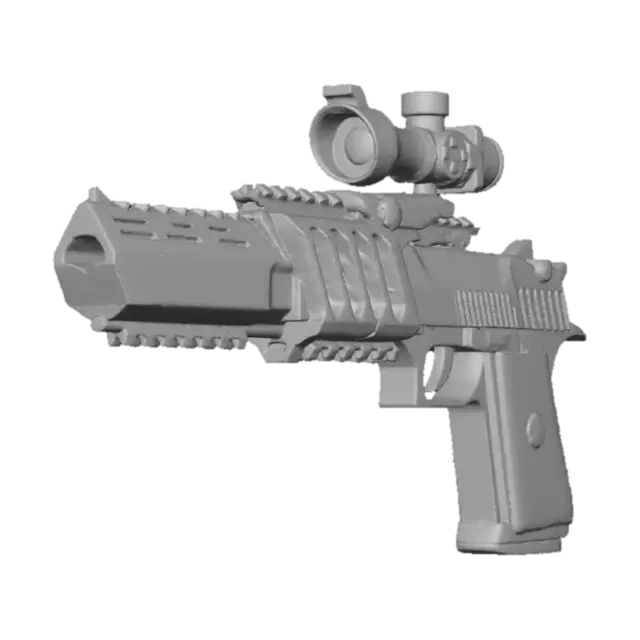 3D model for Tactical Handgun with Scope