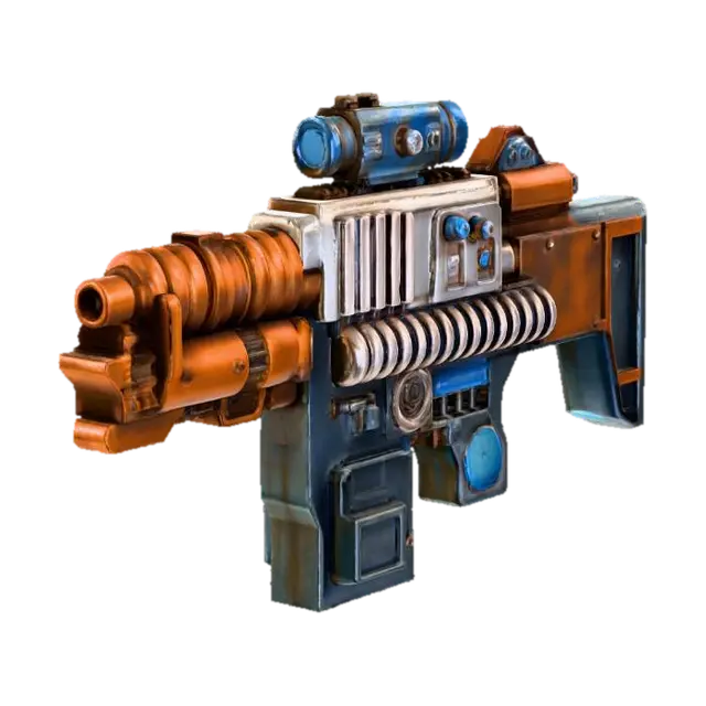 Seriously Dangerous Blaster 3D model, vytvořený pomocí AI