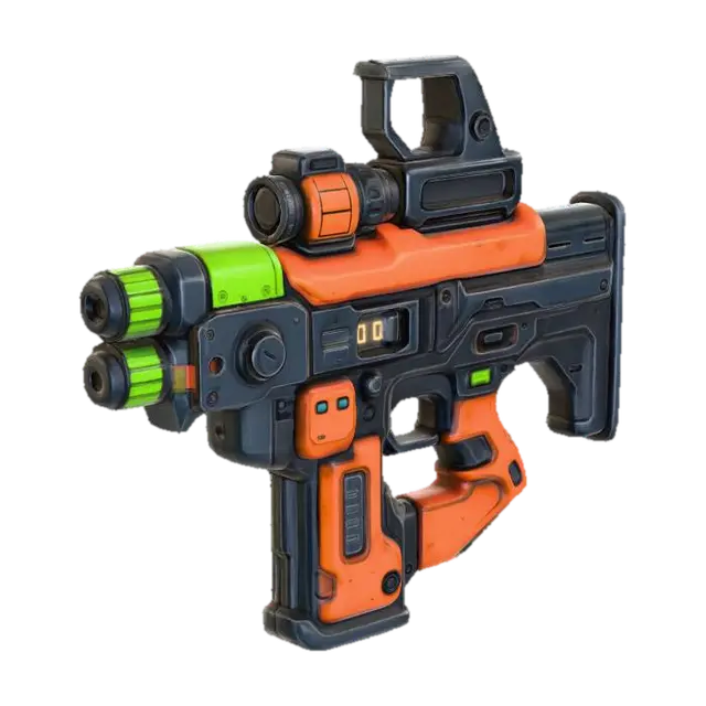Pulse Blaster MKII_X 3D model, vytvořený pomocí AI