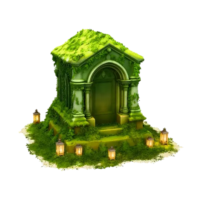 Sanctuary of Moss - Greenery 3D model, vytvořený pomocí AI
