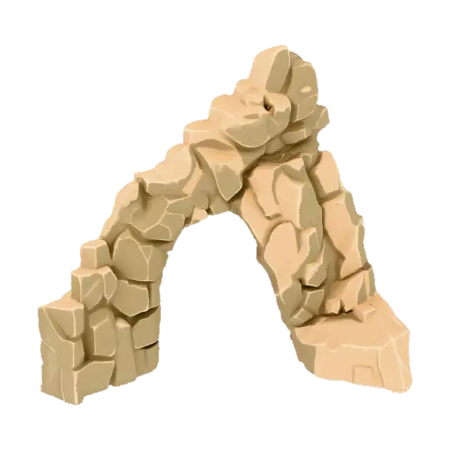 3D model for Stone Arch Pixel Art, #Thanksgiving#