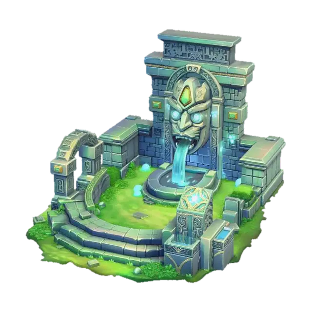 3D model for Stone Sentinel Fountain X