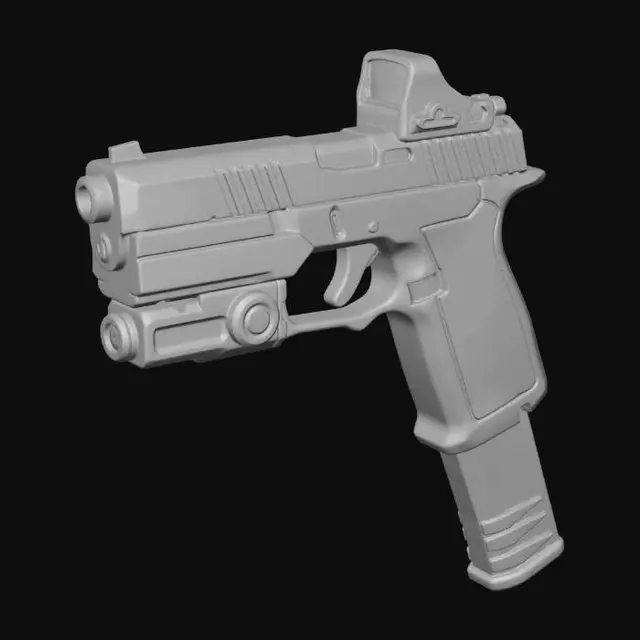 3D model for Auric Sidearm