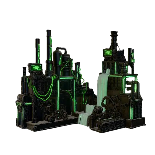 Emerald Steamworks - Goggles 3D model, vytvořený pomocí AI