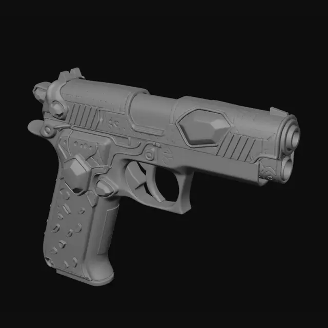 3D model for Verdant Arcane Revolver