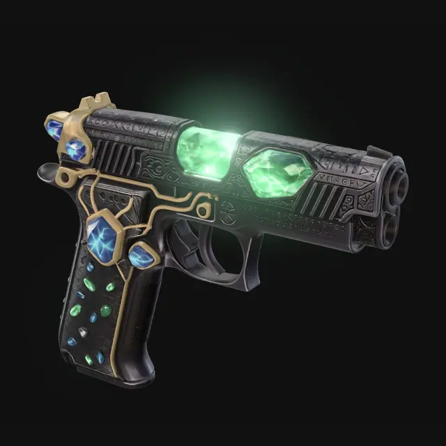3D model for Verdant Arcane Revolver