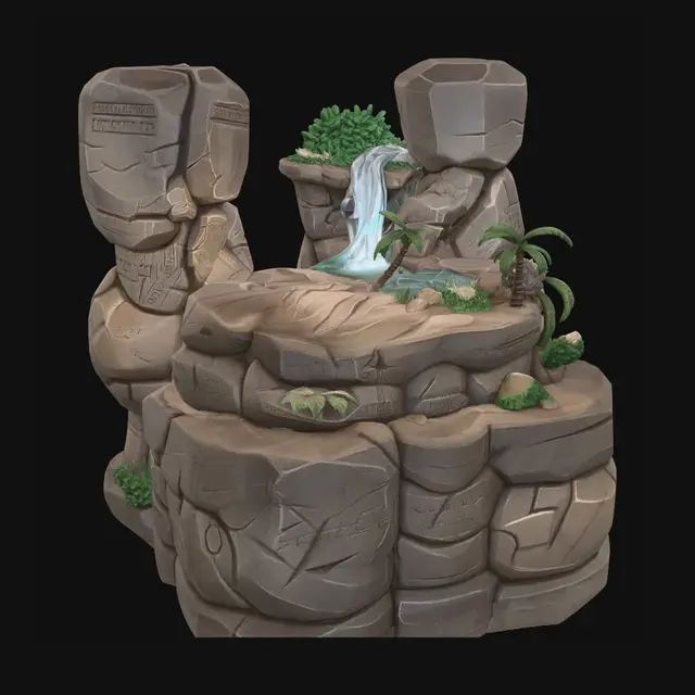 3D model for Runic Gorge Oasis