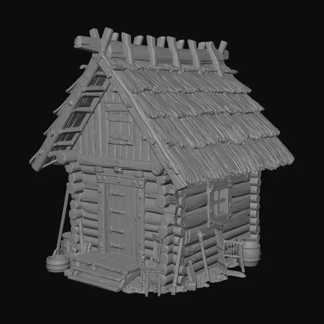 3D model for Thatched Cottage