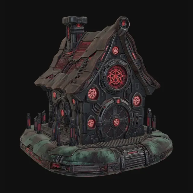 3D model for Crimson Sigil Engine