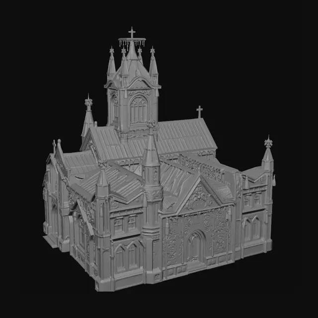 3D model for Crimson Glass Cathedral