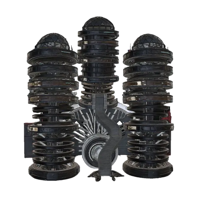 Spiral Ascension 3D model, vytvořený pomocí AI