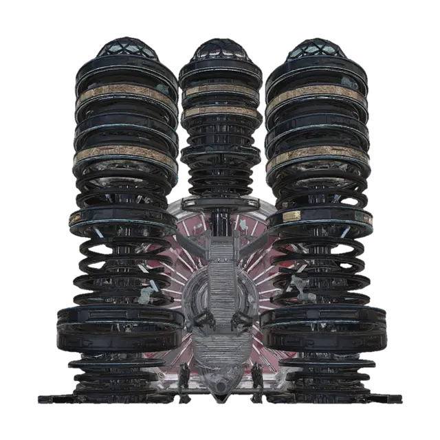Spiral Ascension 3D model, vytvořený pomocí AI