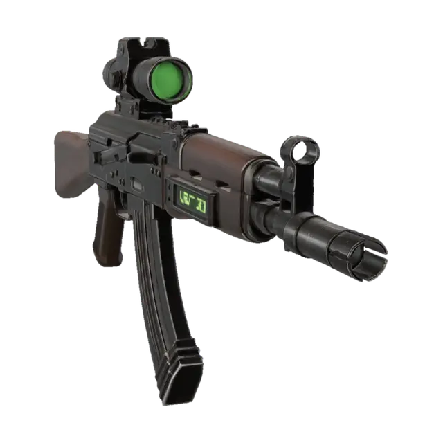 Assault Rifle with Scope 3D model, vytvořený pomocí AI