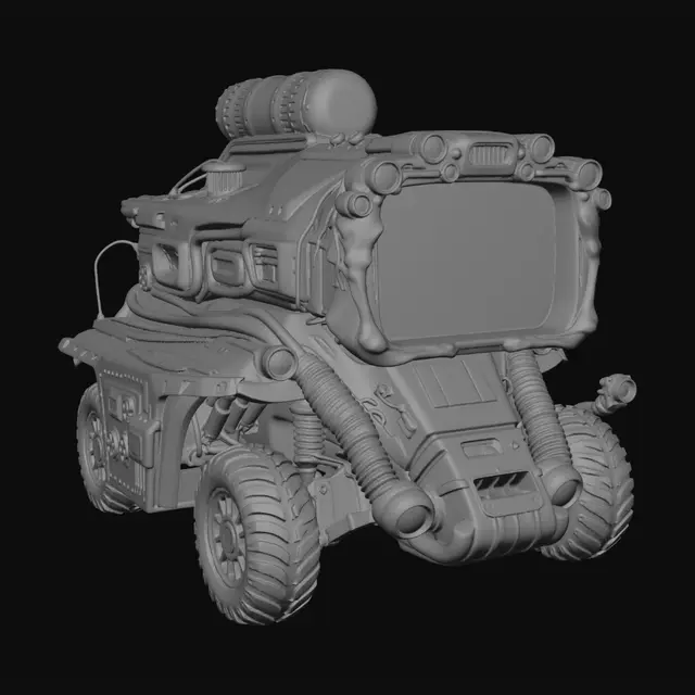 3D model for Crimson Arrow Mech Tank