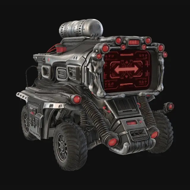 3D model for Crimson Arrow Mech Tank