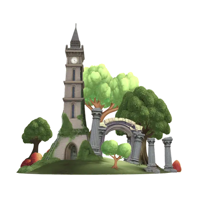 3D model for Timeless Tower in an Enchanted Forest