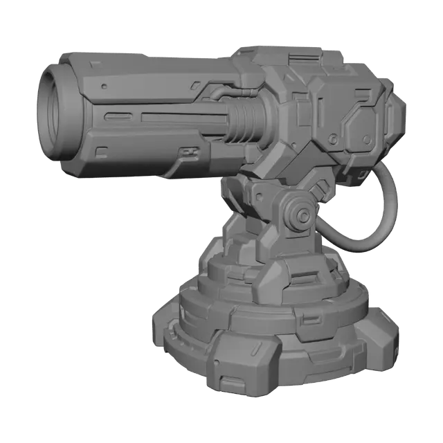 3D model for Nebula Arc Cannon