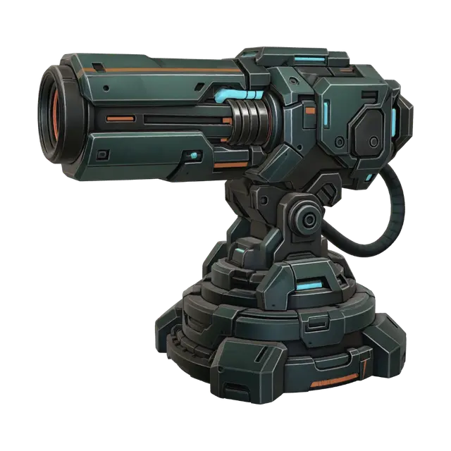 3D model for Nebula Arc Cannon