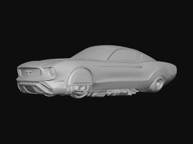 3D model for Neon Nightfall Mustang