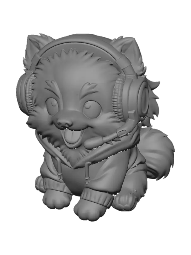 3D model for Gamer Corgi