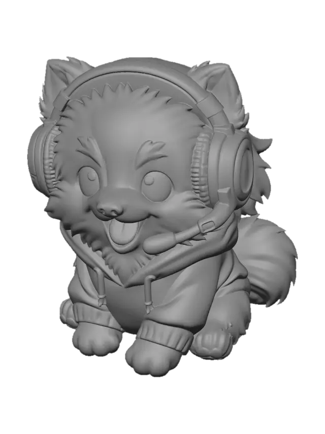 3D model for Gamer Corgi