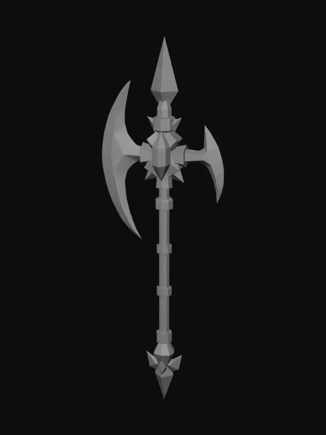 3D model for Abyssal Sovereign Polearm Blueprint