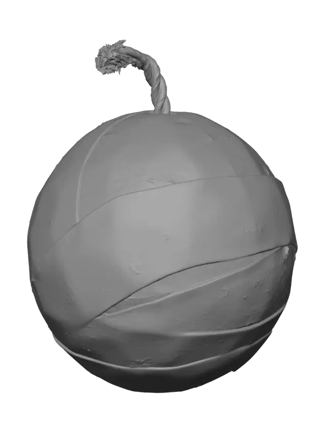 3D model for Kraft Paper Ball Ornament