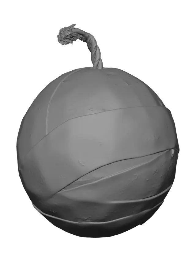 3D model for Kraft Paper Ball Ornament