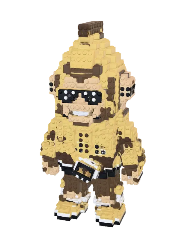 BANANUT MONKE 3D model, vytvořený pomocí AI