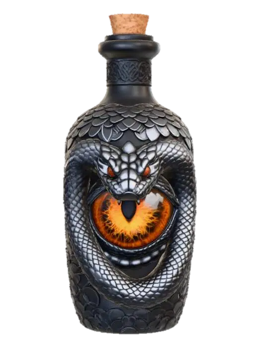 The Serpent's Gaze 3D model, vytvořený pomocí AI