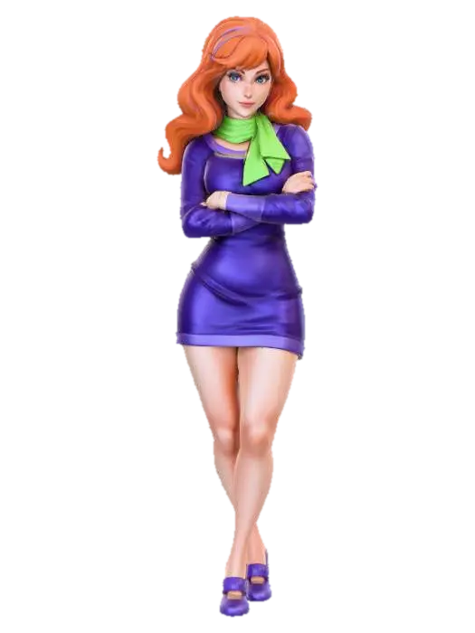 Mystery Solver in Purple 3D model, vytvořený pomocí AI